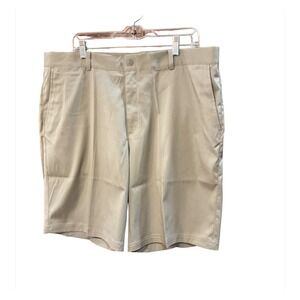Nike Golf Tour Performance Dri-FIT Khaki Tan Shorts Mens 40 Flat Front Golfing